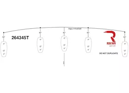 Recon Truck Accessories 19-c dodge ram install template for cab light part 264345 series