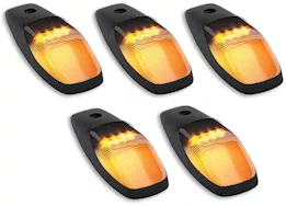 Recon Truck Accessories 19-c ram 2500/3500(5pc set)smoked cab roof kit w/white & amber strobe & running