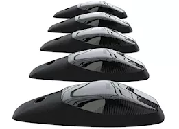 Recon Truck Accessories 19-c ram 2500/3500(5pc set)smoked cab roof kit w/white & amber strobe & running