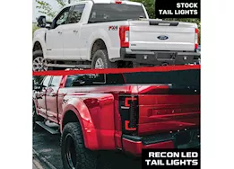 Recon Truck Accessories 20-c f250/f350/f450/f550 superduty oled tail lights smoked lens