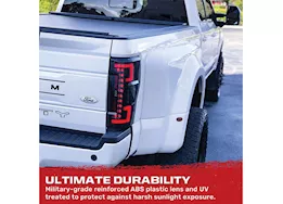 Recon Truck Accessories 20-c f250/f350/f450/f550 superduty oled tail lights smoked lens