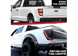 Recon Truck Accessories 21-c f150/raptor oled tail lights smoked lens