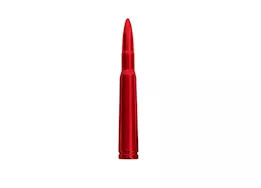 Recon Truck Accessories .50 cal bullet shaped extended range aluminum 8in shorty antenna red