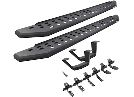 Go Rhino 07-18 wrangler jk rb20 running boards w mting brackets kit txtd black Main Image