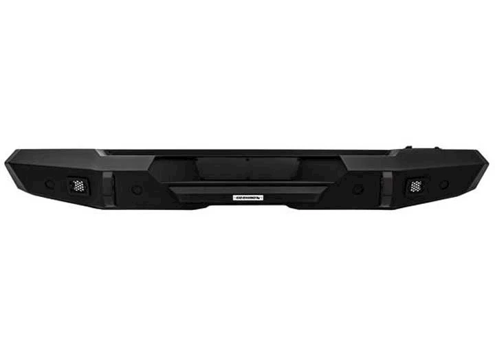 Go Rhino 18-C WRANGLER JLU REAR BUMPER INCLFACTORY HITCHES BLACK TRAILLINE REAR STRAIGHT BUMPER