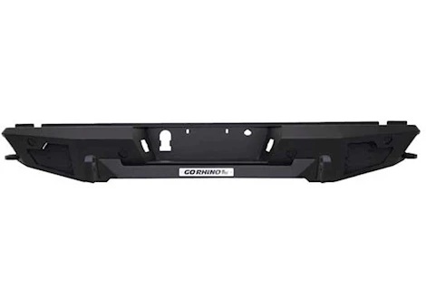 Go Rhino 15-C F150 REUSES FACTORY HITCH PLUG AND LICENSE PLATE LIGHTS BLACK BR20.5 REAR BUMPER REPLACEMENT