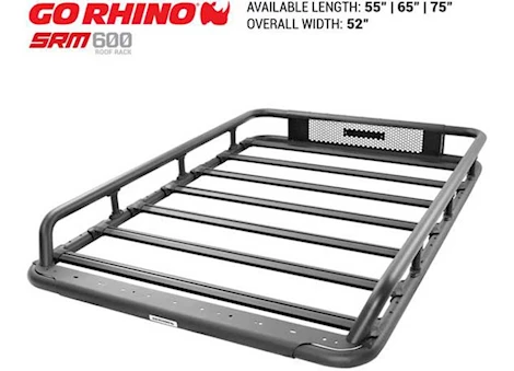 Go Rhino Black srm 600 basket style rack Main Image