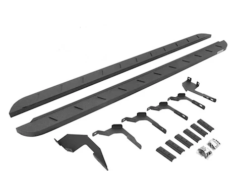 Go Rhino 19-C RANGER CREW CAB 80IN RB10 SLIM RUNNING BOARDS BEDLINER COATING COMPLETE SET