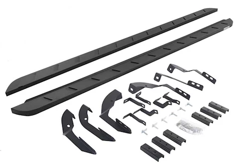 Go Rhino 15-19 SILV/SIERRA 2500/3500)DIESEL)80IN RB10 SLIM LINE RUNNING BOARDS TXT POWDER COAT COMPLETE SET