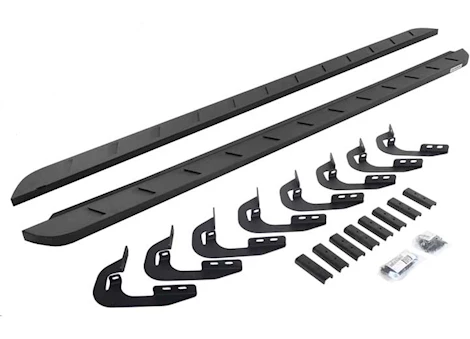 Go Rhino 14-18 silv/sierra 1500 crew 87in rb10 slim line running boards complete set Main Image