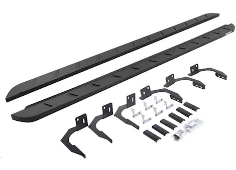 Go Rhino 09-14 RAM 1500 QUAD CAB 80IN RB10 SLIM LINE RUNNING BOARDS TXT POWDER COAT COMPLETE SET