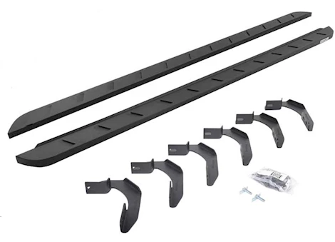 Go Rhino 04-14 F150 SUPER CAB 80IN RB10 SLIM LINE RUNNING BOARDS TXT POWDER COAT COMPLETE SET