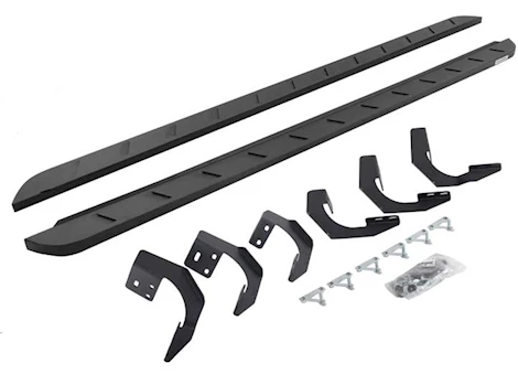 Go Rhino 15-C RAM 1500 QUAD CAB(19-C CLASSIC)80IN RB10 SLIM LINE RUNNING BOARDS TXT POWDER COAT COMPLETE SET