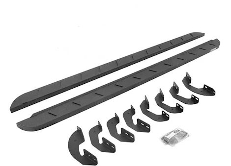 Go Rhino 07-21 TUNDRA CREW MAX 87IN RB10 SLIM LINE RUNNING BOARDS COMPLETE SET