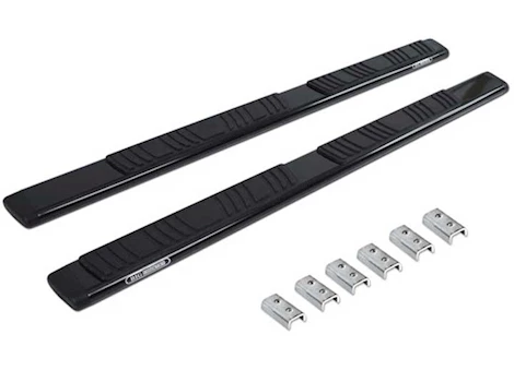 Go Rhino UNIVERSAL 5IN LOW PROFILE - 67IN LONG - BLACK SIDE BARS OE XTREME SIDESTEPS BLAC (BRKT SOLD SEP)