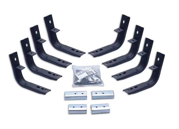 Go Rhino 15-C CANYON CREW CAB BRACKETS FOR OE XTREME CAB LENGTH SIDESTEPS BLACK