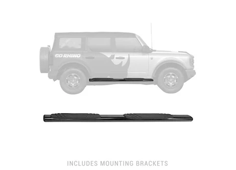 Go Rhino 21-C BRONCO 4IN OE XTREME-COMPLETE KIT:SIDESTEPS + BRACKETS TEXTURED BLACK