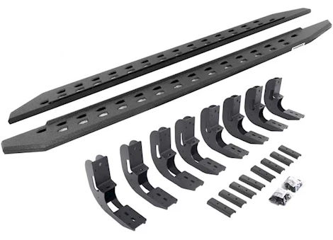 Go Rhino 19-C SILV/SIERRA 1500 CREW CAB 87IN RB20 SLIM LINE RUNNING BOARDS COMPLETE SET