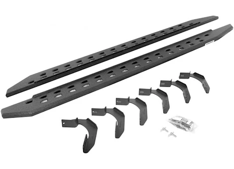 Go Rhino 04-14 f150 super cab 80in rb20 slim line running boards bedliner coating complete set Main Image