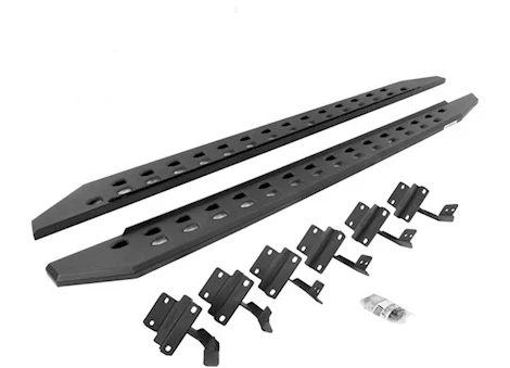 Go Rhino 15-C F150/17-C F250/F350 CREW CAB 87IN RB10 SLIM LINE RUNNING BOARDS COMPLETE SET