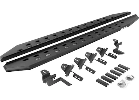 Go Rhino 07-18 WRANGLER JK 68IN RB20 SLIM LINE RUNNING BOARDS POWDER COAT COMPLETE SET