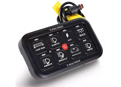 Go Rhino UNIVERSAL RGB/BLUETOOTH 8 CHANNEL SWITCH CONTROLLER WITHOUT RF CONTROL