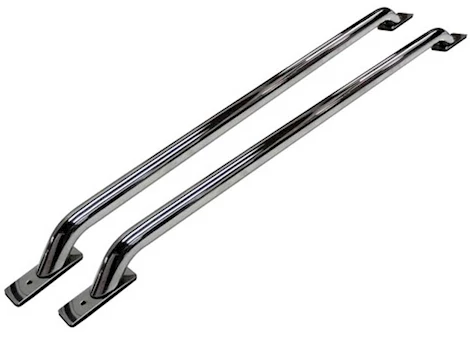 Go Rhino 02-13 RAM 8FT BED STAKE POCKET BED RAILS-POLISHED SS