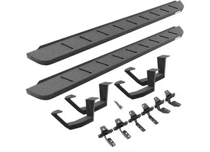 Go Rhino 22-C TUNDRA(CREW MAX)RB10 RUNNING BOARDS & V SERIES V3/RBSLIM/RB SERIES BRACKETS