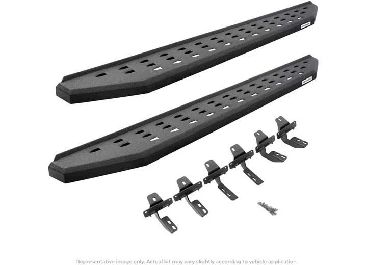 Go Rhino 22-C TUNDRA(CREW MAX)RB20 RUNNING BOARDS & V SERIES V3/RBSLIM/RB SERIES BRACKETS