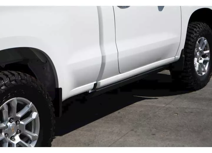 Go Rhino 19-c silverado/sierra 1500 e1 electric running boards txtd pwdercoat blk