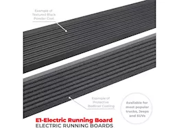 Go Rhino 22-c tundra e1 electric running boards textured powdercoat black