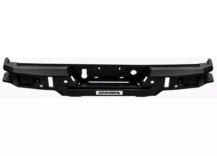 Go Rhino 19-c silverado reuses factory hitch plug & license plate lights black br20 rear bumper replacement