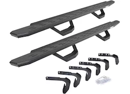 Go Rhino 99-16 f250/f350 super duty rb30 running boards w/mting brackets kit bedliner coa
