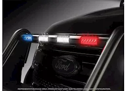 Go Rhino 4-light mask plate(code 3 mr6)w/intersection bracekts steel textured black