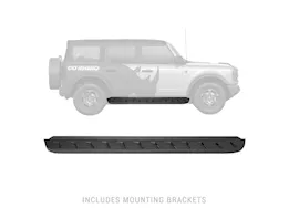 Go Rhino 21-c bronco 4dr rb10 running boards-complete kit:rb10 running board+brackets texture