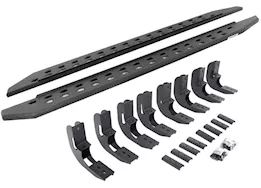 Go Rhino 19-c silv/sierra 1500 crew cab 87in rb20 slim line running boards complete set