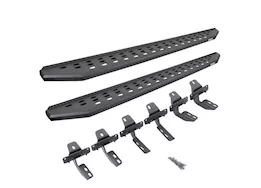 Go Rhino 21-c bronco 4dr rb20 running boards-complete kit:rb20 running board+brackets texture