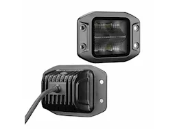 Go Rhino Blackout series flush mount 3x3 cube flood light kit blk