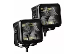 Go Rhino Blackout series 3x3 cube flood light kit blk