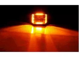 Go Rhino Blackout combo series 4x3 cube sideline spot lights w/ amber pair blk