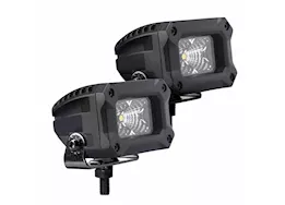 Go Rhino Bright series 3x2 rectangle flood light kit pair blk