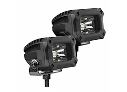 Go Rhino Bright series 3x2 rectangle spot light kit pair blk