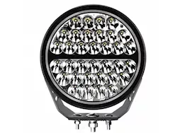 Go Rhino 9in blackout series round single spot light kit w/daytime running lights blk