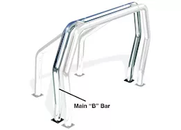 Go Rhino Bed Bars - Main Bar - Chrome