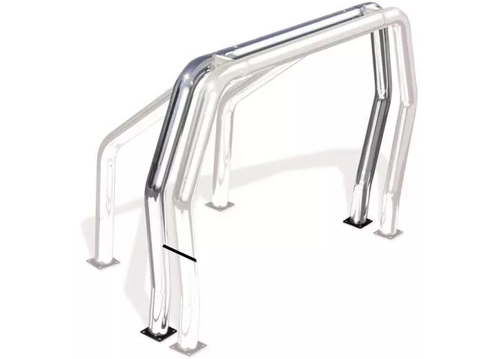 Go Rhino Bed Bars - Main Bar - Chrome