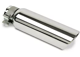 Go Rhino 4in od x 14in for 2 3/4in inlet chromed stainless steel clamp style exhaust tip