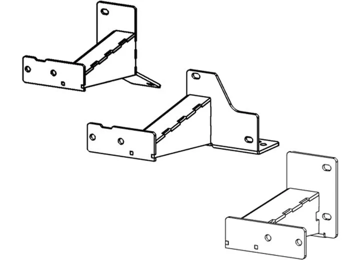 Go Rhino 14-c 4runner frame slider (mounting brackets only) textured black