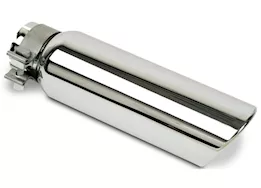 Go Rhino 3in od x 10in for 2in inlet chromed stainless steel clamp style exhaust tip