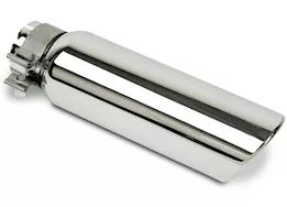 Go Rhino 3in od x 6in for 2in inlet chromed stainless steel clamp style exhaust tip