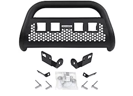 Go Rhino 05-15 tacoma rc2 lr-4 lights-complete kit front guard/brackets textured black